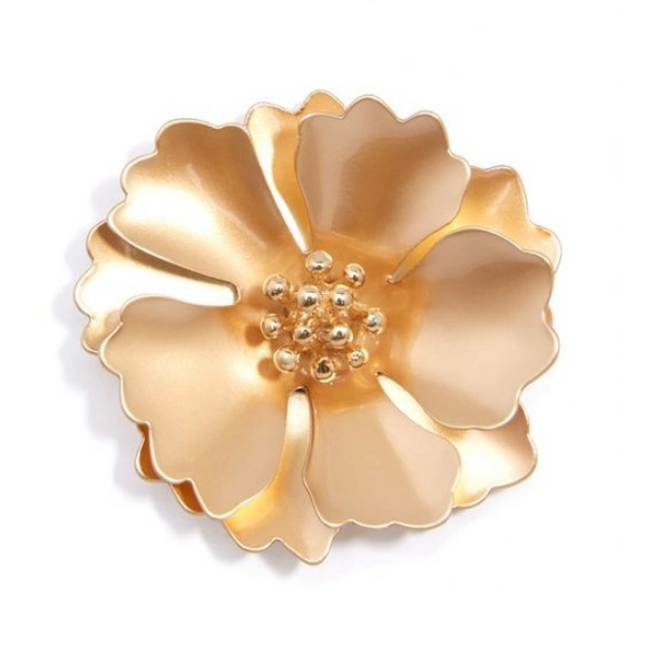 Anthropologie Camellia White Ivory Post Earrings - Picture 4 of 9